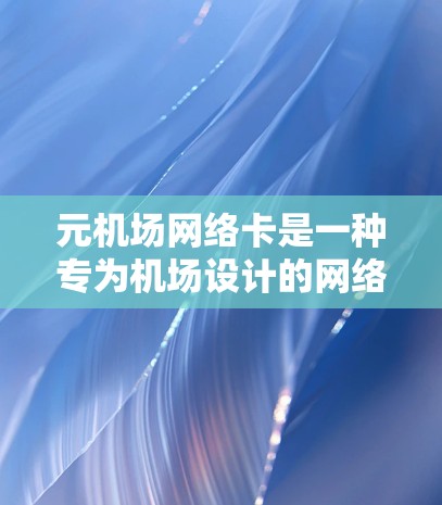 元机场网络卡是一种专为机场设计的网络设备，旨在为机场内的各种设备提供网络连接。以下是关于元机场网络卡的详细信息