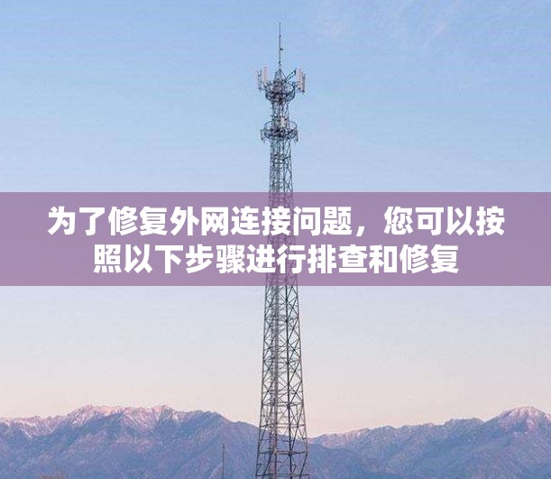 为了修复外网连接问题，您可以按照以下步骤进行排查和修复